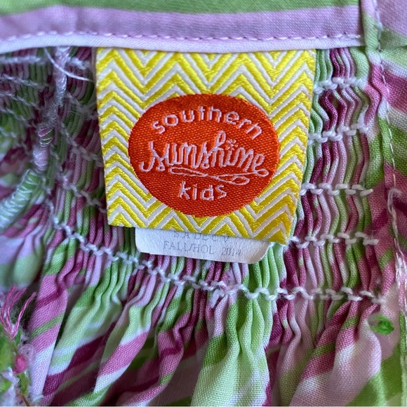 Smocked Christmas Dress Southern Sunshine Kids - Picture 9 of 11